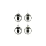 WEBMARKETPOINT Weihnachtsbaumkugel 10er-Set ¦ silber ¦ Glas,Aluminium Ø: 6.0