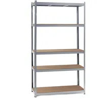 Wiltec Schwerlastregal 100x60x200cm, 200kg/Ablage, Steckregal verzinkt aus Stahl, Lastenregal