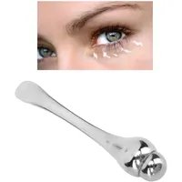 Metall-Augencreme-Applikator-Rollenstab, Silberner Zinklegierungs-Augencreme-Spatel, Schaber-Massage-Werkzeug Zur Reduzierung von Schwellungen, Falten, Augenringen