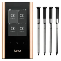 typhur Grillthermometer Größe 4 schwarz/gold