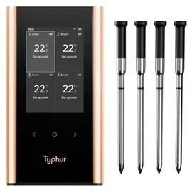 typhur Grillthermometer Größe 4 schwarz/gold