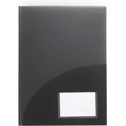 Foldersys Broschüren-Mappe runde Taschen Transparent transparent