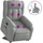 vidaXL Massagesessel mit Aufstehhilfe Stoff 92 x 98 x 0 cm Grau
