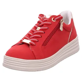 Marco Tozzi Plateau Schnürschuhe in Rot 39 EU