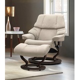 Stressless Relaxsessel STRESSLESS Reno Sessel Gr. ROHLEDER Stoff Q2 FARON, Classic Base Wenge, Relaxfunktion-Drehfunktion-PlusTMSystem-Gleitsystem, B/H/T: 88 cm x 98 cm x 78 cm, beige (light q2 faron) Lesesessel und Relaxsessel - 2 Jahre Gewährleistung - mind.