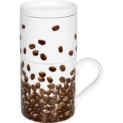 6x Könitz, Tasse, Kaffeebecher ‚Coffee Beans‘ (370 ml)