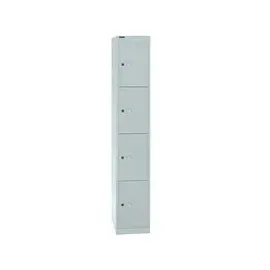 BISLEY Schließfachschrank lichtgrau CLK184645, 4 Fächer, Farbe Maße (HxBxT): 180,2 cm