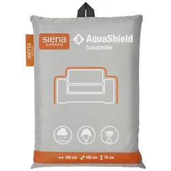 Gartenmöbel-Schutzhülle SIENA GARDEN "AquaShield", grau, B:100cm H:70cm L:100cm, Polyester, Planen