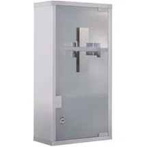 Homcom Medikamentenschrank mit 3 Fächer silber