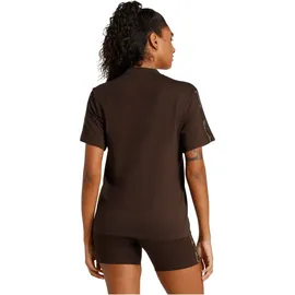 adidas Seasonal Essentials Leopard Print T-Shirt with 3-Stripes, aurora coffee/multicolor XL
