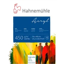 Hahnemühle Acrylmalblock 10 Blatt 450 g/m2 Weiß