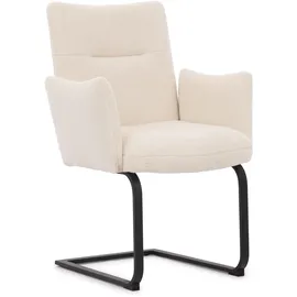 s-style möbel Hera Polsterstuhl Bouclé weiß