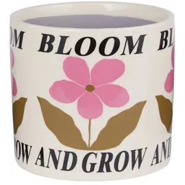 BUTLERS Blumenübertopf BLOOM & GROW in Beige | Gr.: onesize