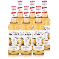 Monin Sirup Birne 700ml - Cocktails Milchshakes Kaffeesirup (6er Pack)