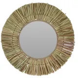 Spetebo Wandspiegel rund 41 x 41 cm Beige
