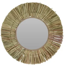 Spetebo Wandspiegel rund 41 x 41 cm Beige
