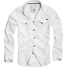 Brandit Textil Brandit Langarmhemd Slim Fit Shirt Long Sleeve weiß L