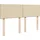vidaXL Boxspringbett mit Matratze Creme 140x200 cm Stoff