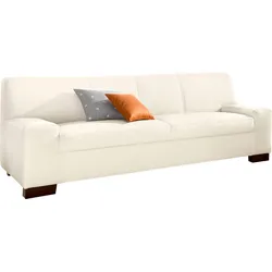 2-Sitzer DOMO COLLECTION "Norma, zeitlos, kubisch und elegant, komfortabel, flache Armlehnen", beige (porzellan), B:192cm H:74cm T:85cm, Sofas