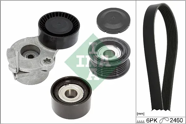 INA Keilrippenriemensatz 529053810 für VW