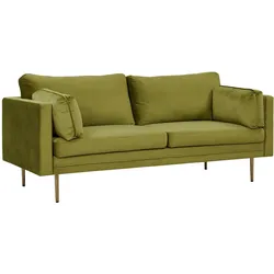 Boom Sofa 3 Personen velour grün.