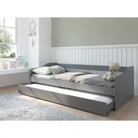 Interlink Inter Link Funktionsbett Leonie 90 x 200 cm Holz Grau