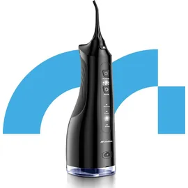 Maltec Munddusche Zahndusche elektrisch MalTec Toothie X60 150PSI Akku 2600 mAh 4 Betriebsmodi kabellos Schwarz Reisetasche