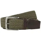 JACK & JONES Gürtel JACSPRING Leder grün 90