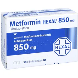 Metformin Hexal 850 mg Filmtabletten 30 St
