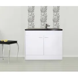 Respekta Unterschrank Komplettspüle 100 x 50 cm Weiß
