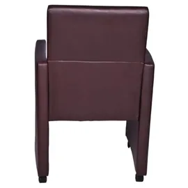 vidaXL Esszimmerstühle 2 Stk. Braun Kunstleder