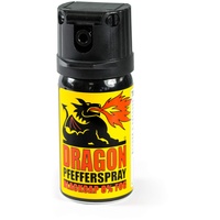 Pfefferspray Dragon Blackcap, Breitstrahl, 40 ml, Flip-Top Deckelkappe