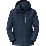 Schöffel Herren 3in1 Parka Warschau M, wind- und wasserdichte Herren Winterjacke, Parka aus Gore-Tex mit wattierter, herauszippbarer Innenjacke, navy blazer, 50