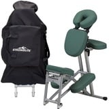 STRONGLITE Ergo Pro II Tragbarer Massagestuhl - Leichter, Faltbarer Tattoo & Spa Massagestuhl mit Rädern (8.5kg)