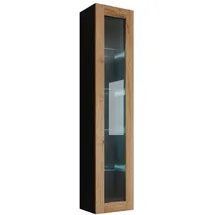Mirjan24 Vitrine Vigo 40 x 30 x 180 cm Schwarz