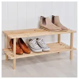 Hi Schuhregal 74 x 26 x 29,5 cm braun