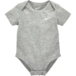 Nike Body NIKE SPORTSWEAR "für Babies", Mädchen, Gr. 56, N-Gr, schwarz-weiß (weiß, grau, schwarz), Jersey, Graumeliert (Obermaterial): 60% Baumwolle, 40% Polyester.