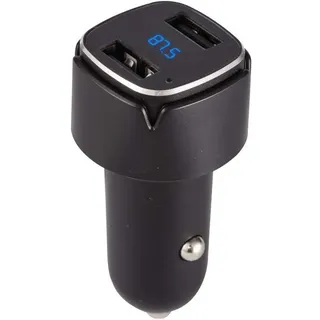 Auto Companion Bluetooth-FM-Transmitter, universales Kfz-Ladegerät mit 2 USB-Anschlüssen und Freisprechfunktion