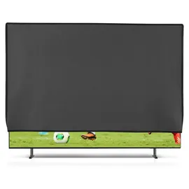 kwmobile 75" TV Abdeckung Indoor - Fernseher Hülle Bildschirmschutz Abdeckung - TV Bildschirm Staubschutzhülle - Fernsehabdeckung - Dunkelgrau