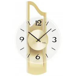 AMS -Wanduhr Messing Quarz 42cm- 9679