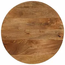 vidaXL Tischplatte, Holzplatte für Tisch Esstisch Couchtisch, Ersatztischplatte Rund, Massivholzplatte, Ø 40x3,8cm Massivholz Mango