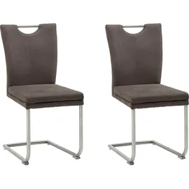 Niehoff Esszimmerstuhl Top Chairs Mikrofaser grau 2er Set