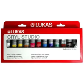 Lukas Cryl Studio Acrylfarben 12 St. 20 ml sortierte Farben