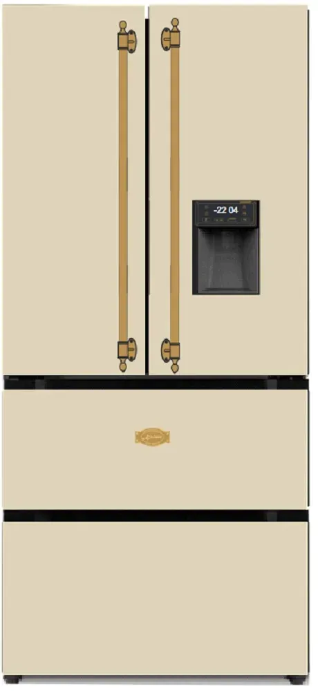 Kaiser KS 80425 ElfEm Retro Kühlschrank Side-by-Side Kühl Gefrier Kombi, No Frost, 506 L, 183 cm