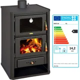 Kochen Kaminöfen Holzofen und Kohle mit Backofen Prity FG 14 kw BImSchV II