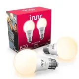 Innr Zigbee E27 Smart Lampe, funktioniert mit Alexa und Hue* (Bridge erforderlich), Warmweiß, Dimmbar, Smart Home Lampe, 806 Lumen, 2 Stück