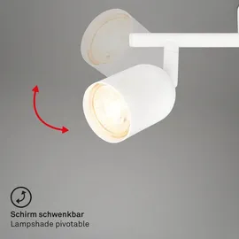 Brilo Briloner 1xGU10 schwenkbar 27,5 cm weiß
