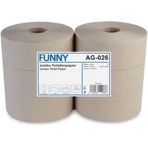 Funny Jumbo-Toilettenpapier 1-lagig 6 Rollen à 525 m