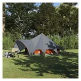 vidaXL Teepee Zelt für 3 Personen Grau/Orange