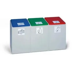 Wertstoffmodulsystem, 3-er Element (ohne Deckel), 60 Liter Volumen